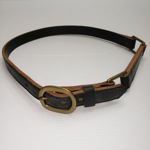 Leather belt
